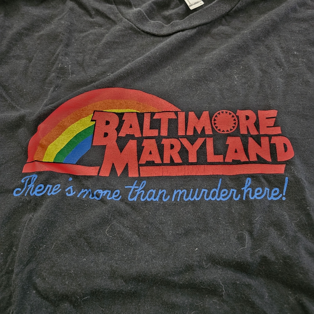 Black Baltimore Maryland Graphic T-Shirt - Picture 2 of 6